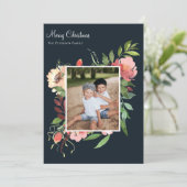 水エレガント色植物性フローラ写真 シーズンカード (スタンド正面)