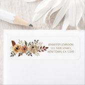 水エレガント色植物性差出人住所ラベル ラベル (インサイチュ)