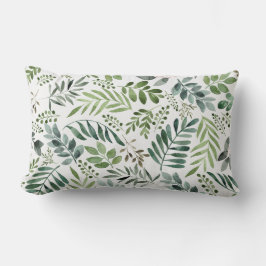 水エレガント色植物性葉装飾用クッション ランバークッション