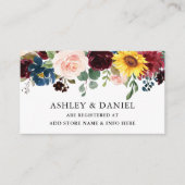 水エレガント色混合フローラ登録 エンクロージャーカード (正面)