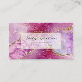 水エレガント色灰 名刺 (正面)