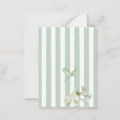 水エレガント色熱帯ビーチパームブライダルショー ノートカード (裏面)