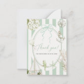 水エレガント色熱帯ビーチパームブライダルショー ノートカード (正面)