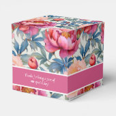 水エレガント色牡丹の花好きボックス フェイバーボックス (裏面サイド)