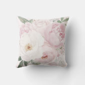 水エレガント色牡丹の花 クッション (裏面)