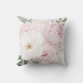 水エレガント色牡丹の花 クッション (正面)