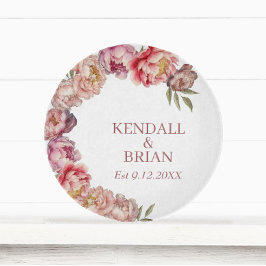 水エレガント色牡丹カスタム家族 カッティングボード