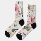 水エレガント色牡丹バラフローラソックス ソックス (左)