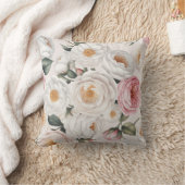 水エレガント色牡丹バラフローラ枕 クッション (ブランケット)