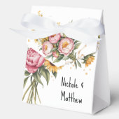 水エレガント色牡丹結婚花束 フェイバーボックス (正面)