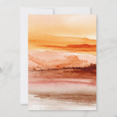 水エレガント色秋の結婚式ボヘミアン 招待状 (裏面)