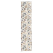 水エレガント色紅葉花柄 ショートテーブルランナー (正面)