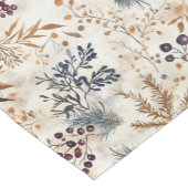 水エレガント色紅葉花柄 ショートテーブルランナー (コーナー)