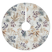 水エレガント色紅葉花柄 ブラッシュドポリエステルツリースカート (正面)