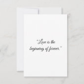 「水エレガント色結婚式招待状 | 編集可能 招待状 (裏面)