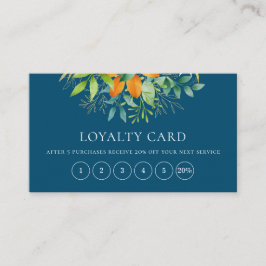 水エレガント色緑の花束植物青 ロイヤリティカード