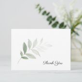水エレガント色緑の葬式サンキューカード サンキューカード (スタンド正面)