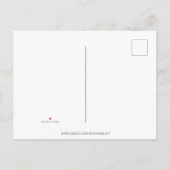 水エレガント色緑色妊娠 案内ポストカード (裏面)