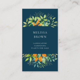 水エレガント色緑色植物垂直 名刺