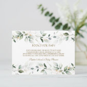 水エレガント色緑金ゴールドベビー エンクロージャーカード (スタンド正面)