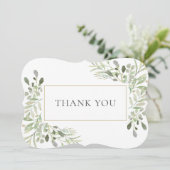 水エレガント色緑 サンキューカード (スタンド正面)