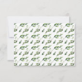 水エレガント色緑 出欠カード (裏面)