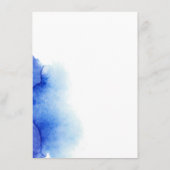 水エレガント色航海の青の結婚台本 メニュー (裏面)