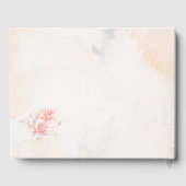 水エレガント色花びらとプロセッコゲストブック ゲストブック (裏面)