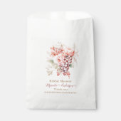 水エレガント色花びらとプロセッコピンクフローラ フェイバーバッグ (正面)