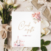 水エレガント色花びらとプロセッコピンクフローラ フォトプリント           