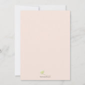 水エレガント色花模様結婚 セーブザデート (裏面)