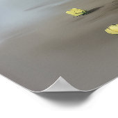 水エレガント色花瓶ソフトフローラTouch ポスター (角)