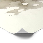 水エレガント色芸者ポートレート ポスター (角)