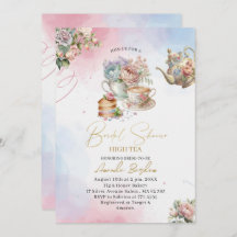 水エレガント色茶パーティーガールピンク金ゴールドブライダル