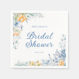 水エレガント色茶パーティーブライダルシャワー スタンダードカクテルナプキン