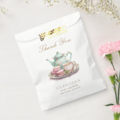 水エレガント色茶パーティー赤ちゃんシャワー フェイバーバッグ (封をした状態)