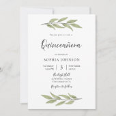 水エレガント色葉キンセアニェラパーティー 招待状 (正面)