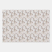 水エレガント色葉フローラ ラッピングペーパーシート (正面3)