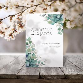 水エレガント色葉結婚式 プログラム