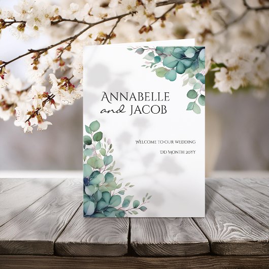 水エレガント色葉結婚式 プログラム