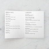 水エレガント色葉結婚式 プログラム (内部)
