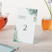 水エレガント色葉結婚表の番号 台座サイン (インサイチュ)