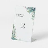 水エレガント色葉結婚表の番号 台座サイン (正面)