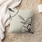 水エレガント色葉&Hummingbird クッション (ブランケット)