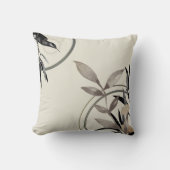 水エレガント色葉&Hummingbird クッション (正面)