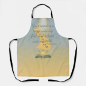 水エレガント色詩篇119:105 エプロン (正面)