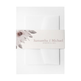 水エレガント色赤面ピンク結婚花 招待状ベリーバンド