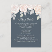 水エレガント色赤面フローラ書道写真 エンクロージャーカード (正面)