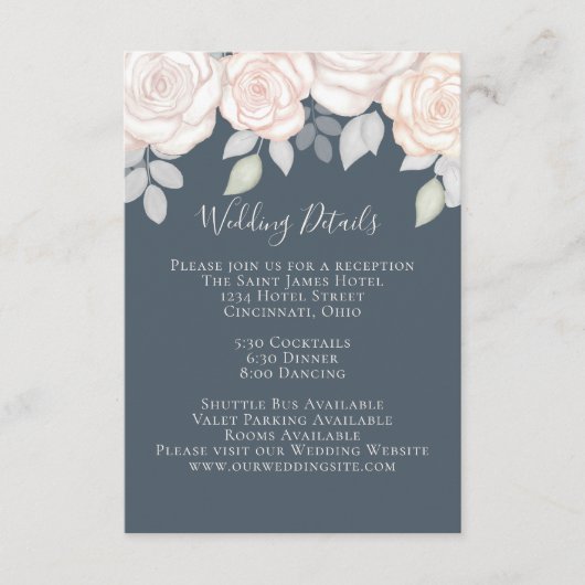 水エレガント色赤面フローラ書道写真 エンクロージャーカード (正面)