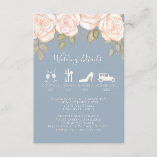 水エレガント色赤面フローラ書道写真 エンクロージャーカード (正面)